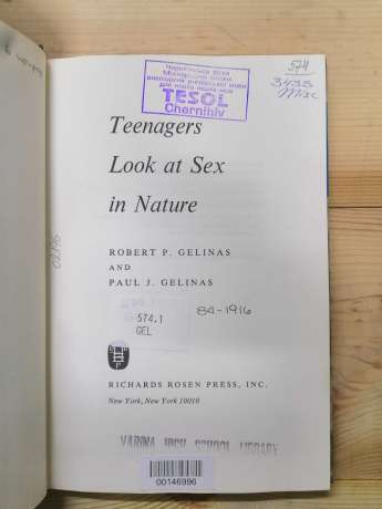 Teenagers Look at Sex in Nature - Robert P. Gelinas and Paul J. Gelinas 1973