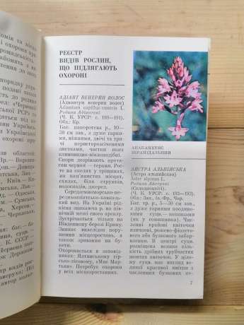 Рослини червоної книги - Заверуха Б.В., Шемшученко Ю.С., Бабенко В.І. 1985