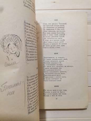 Пушкін О.С. - Євгеній Онєгін. Серія народна бібліотека. 1964 з малюнками